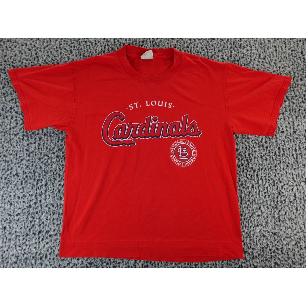 St Louis Cardinals Lee Sport Red Baseball T Shirt Mens M